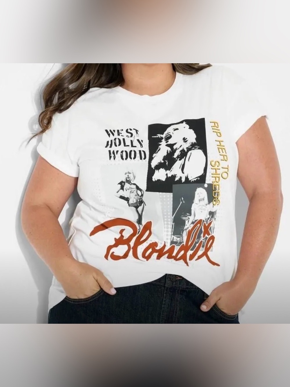 Grayson Threads Blondie Tee - White with Black and Rust